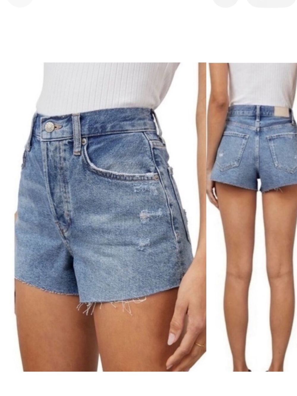 Rails Fairfax Classic High-Rise Blue Denim Women's Jean Shorts Size 26